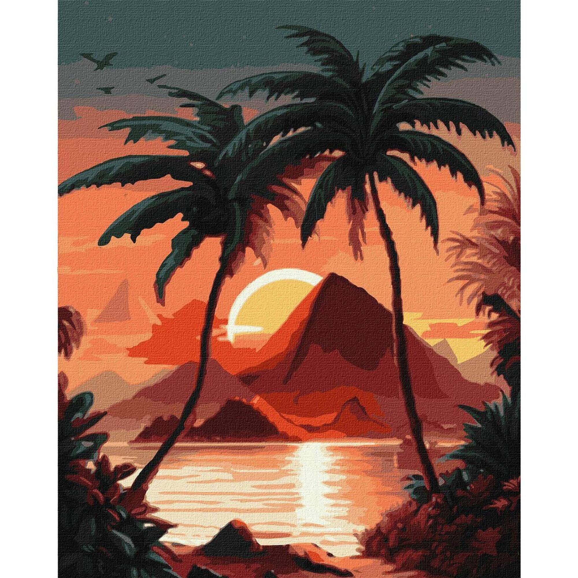 Ideyka Sunrise by the Sea Painting by Numbers Kit